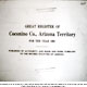 Coconino County, Arizona Territory, Great Register, 1908, Title Page
